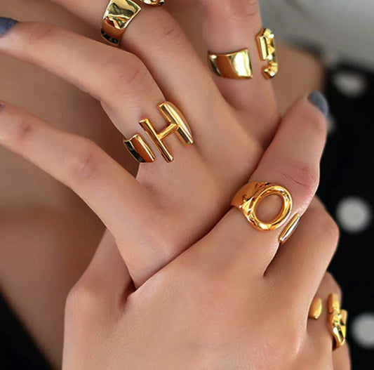 NAME ME RINGS GOLD