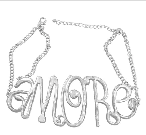 AMORE SILVER CHOKER