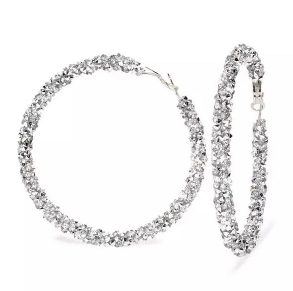 ZOEY HOOPS SILVER